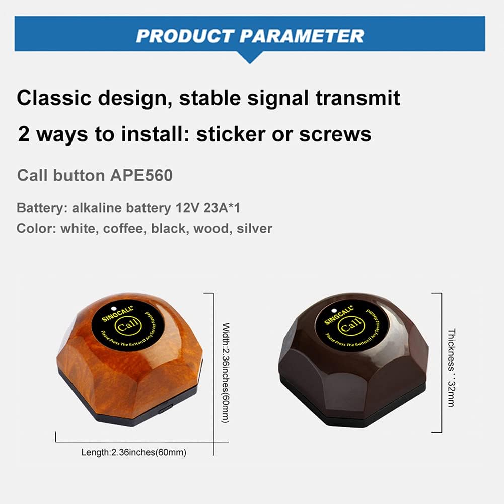 Wireless Calling System with 1 Display 10 Bells S85445