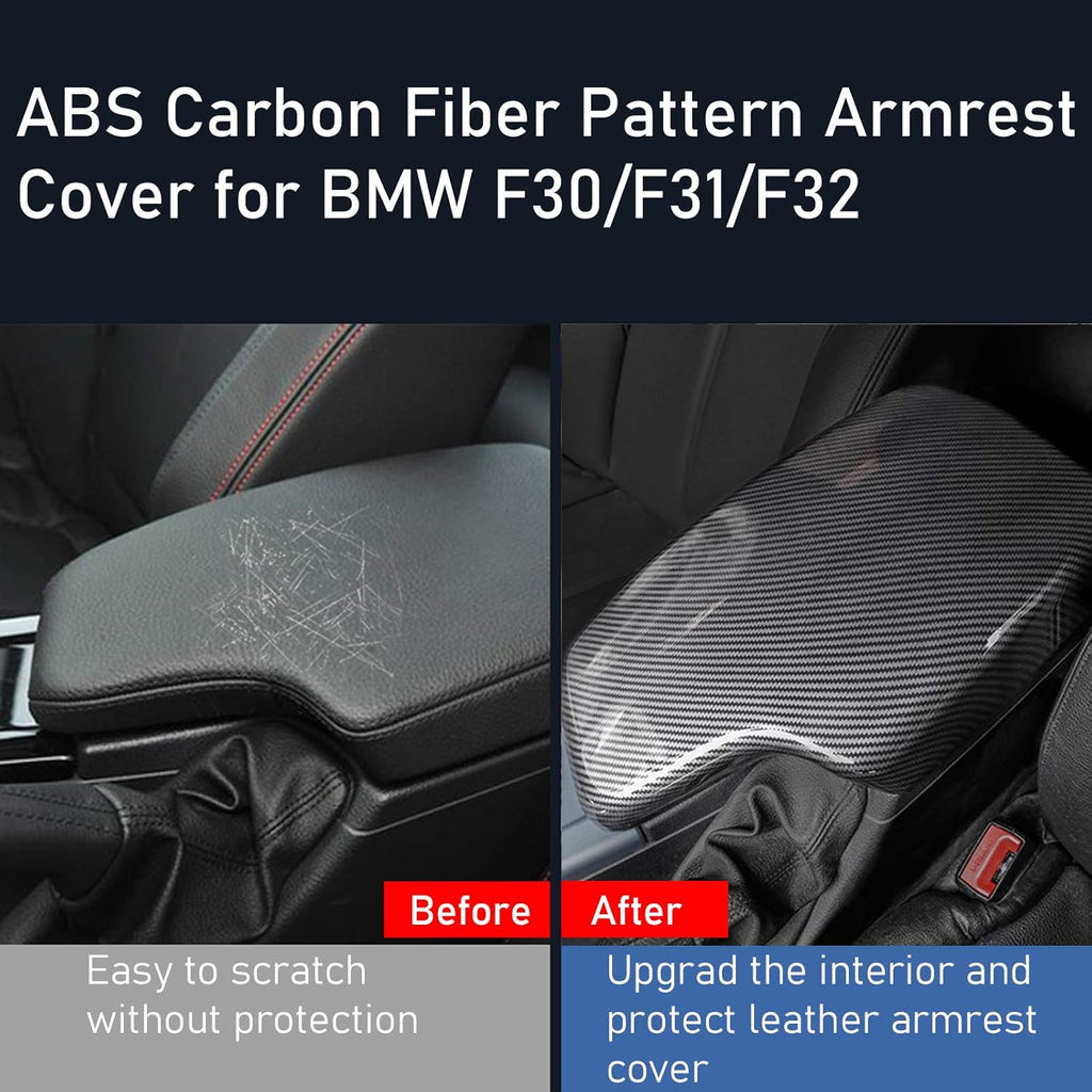 Compatible with BMW 3 Series Center Armrest Box Cover Q458