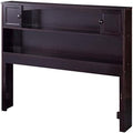 Full Bookcase Headboard in Espresso U259