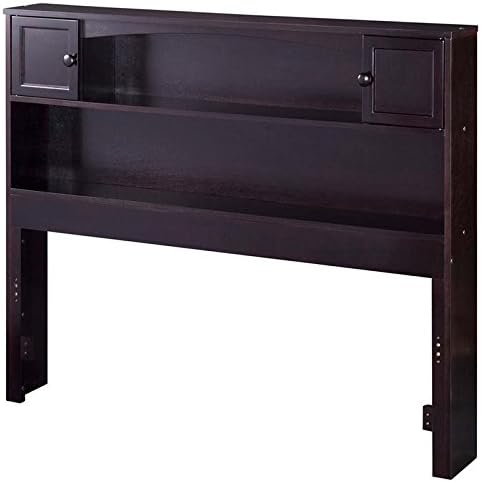 Full Bookcase Headboard in Espresso U259