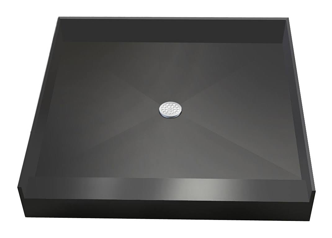 37x22 Single Threshold Shower Base with Bench and Drain X69942