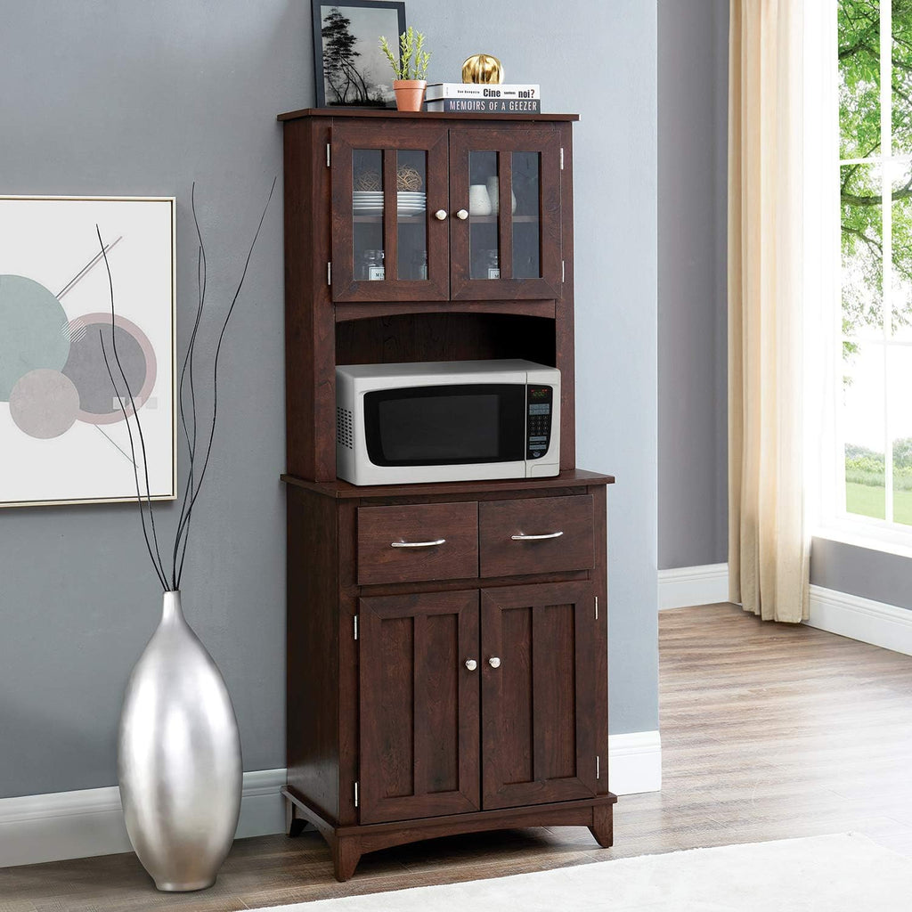 Microwave Storage Stand with Double Door Cabinets T191