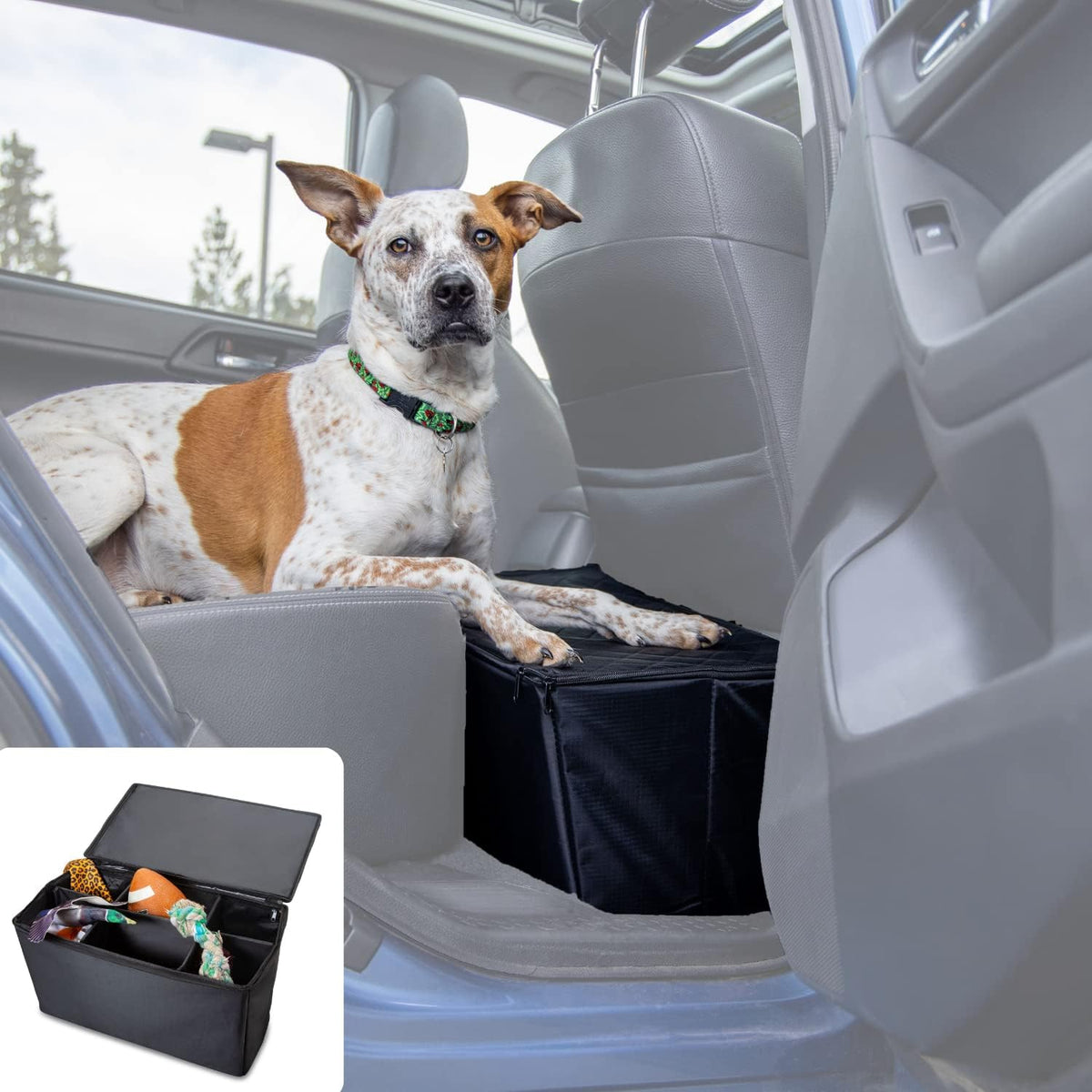 Dog Car Seat Extender and Storage A876659