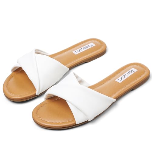 Slides Sandals for Women Open Toe Slip On L185