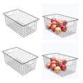 16 inch Upright Freezer Organizer Baskets, Black, Pack 3 T57128