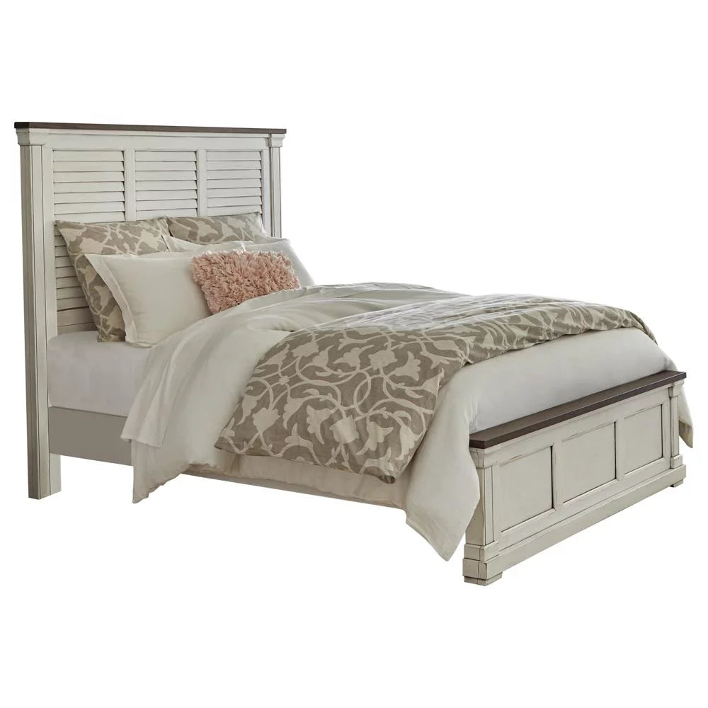Queen Panel Bed White Z568217