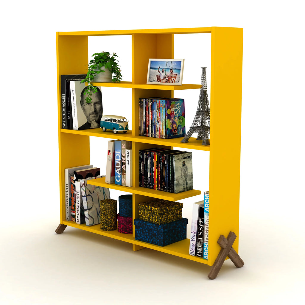 4 Tier Wood Bookshelf S239573