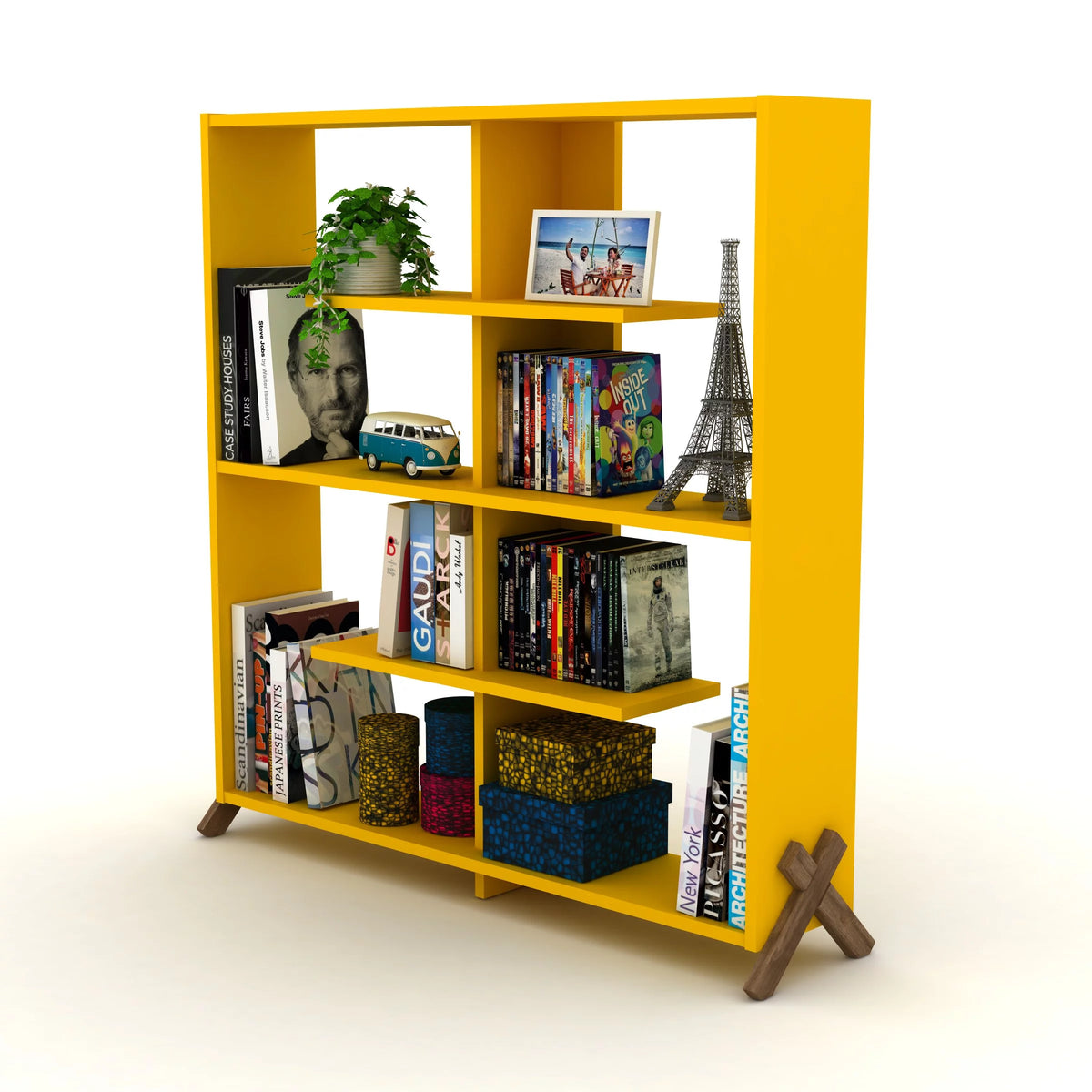 4 Tier Wood Bookshelf S239573