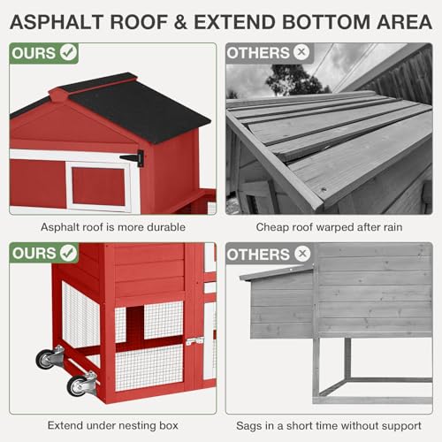 Grey Poultry Cage with Wheels, Nesting Box, Tray, and Roof H891