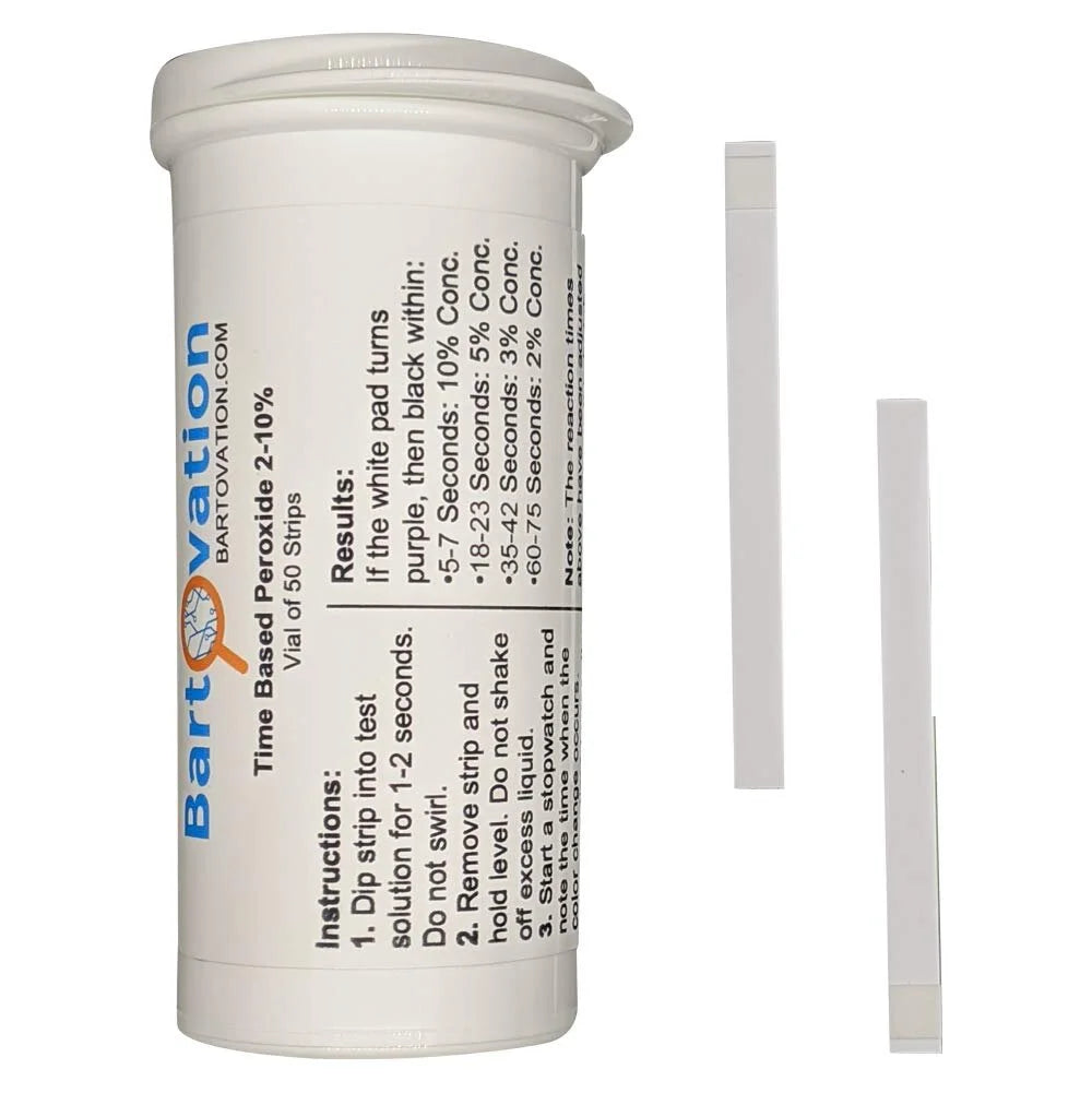 Hydrogen Peroxide Test Strips, 2-10%, 50 Strips S50098