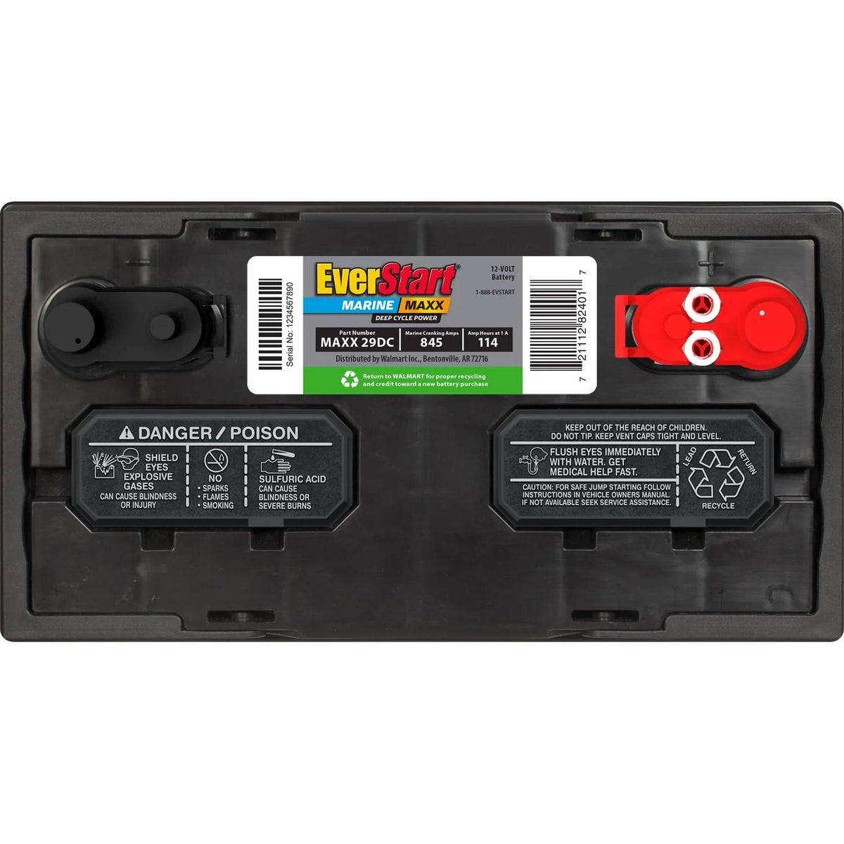 Marine Battery Group Size 29DC 12 Volt 845 CCA I1656