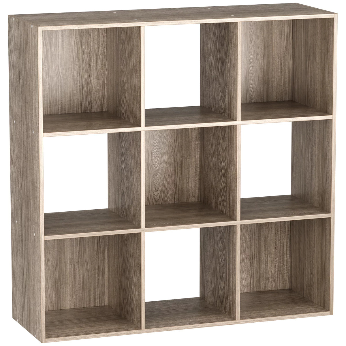 9 Cube 3 Tier MDF Bookshelf Brown X253