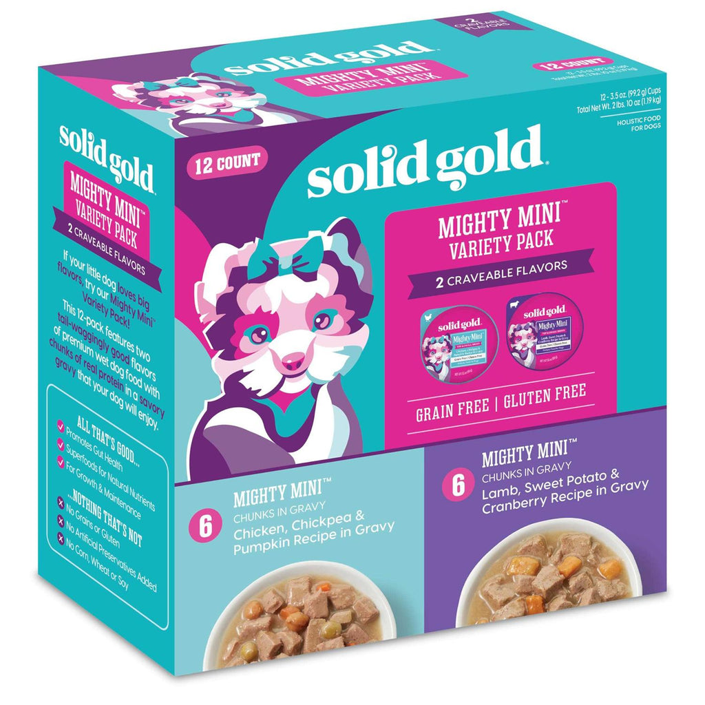 Solid Gold Mighty Mini Variety Pack Wet Dog Food Z13405