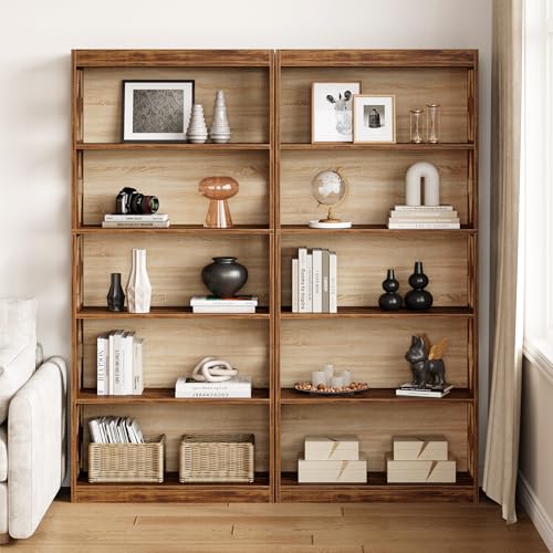 69.9" 5-Tier Vintage Bookshelf X201277