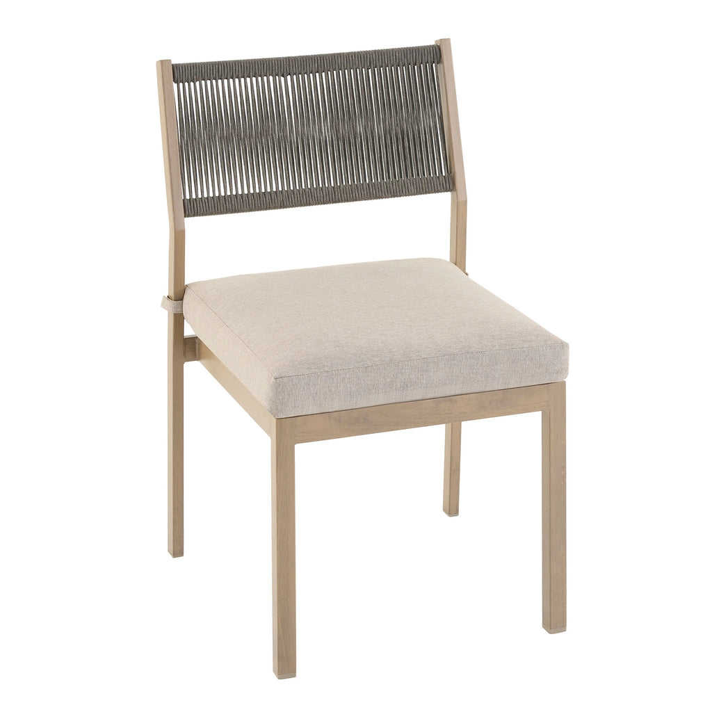 6-Piece Steel Outdoor Dining Set with Cushions E716967