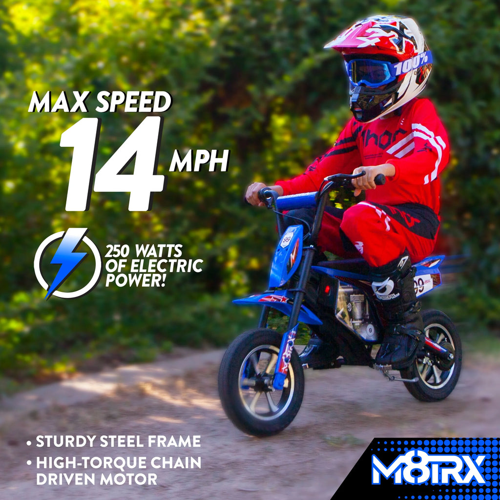 Blue 24V Electric Dirt Bike H272