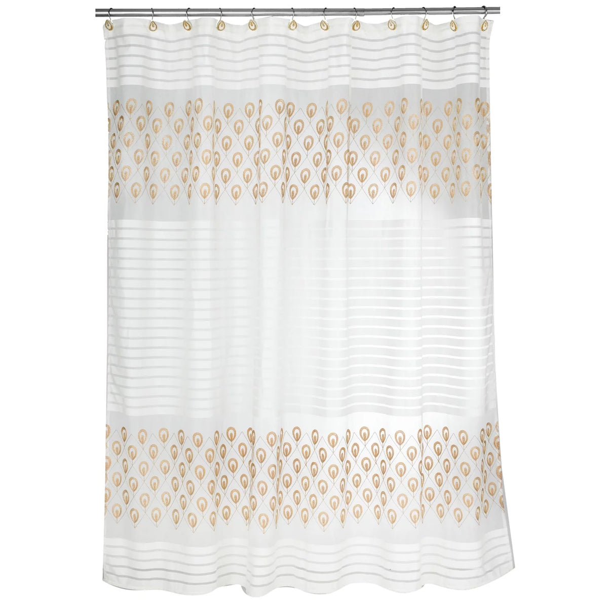 Shower Curtain and Hooks Set L13956