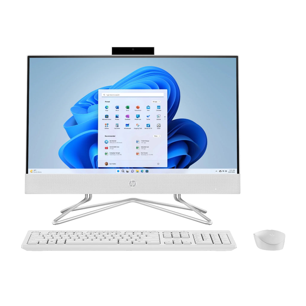 21.5 All-in-One PC, Intel Pentium, 8GB Memory, 128GB SSD, Windows 11 Home, White F856
