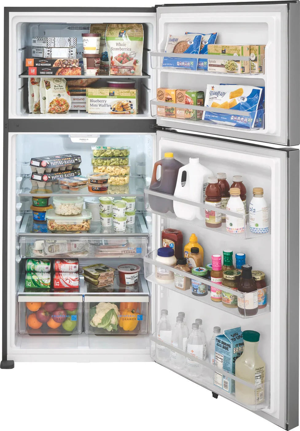30 In. 20.0 Cu. Ft. Stainless Steel Top Freezer Refrigerator M1167