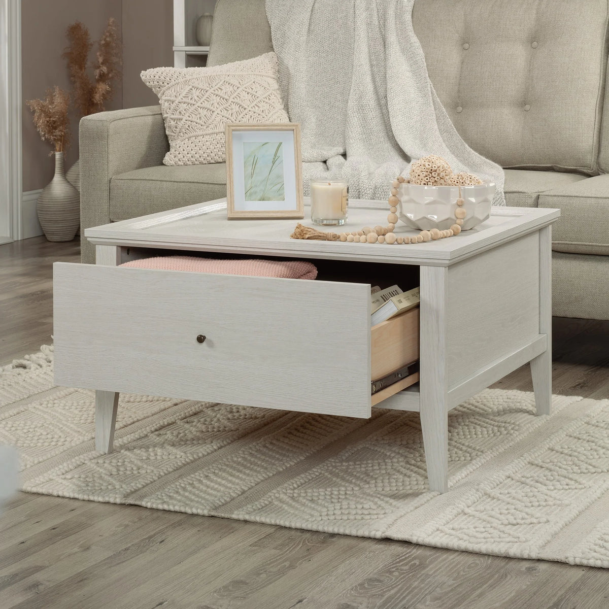 Engineered Wood and Metal Coffee Table F5842