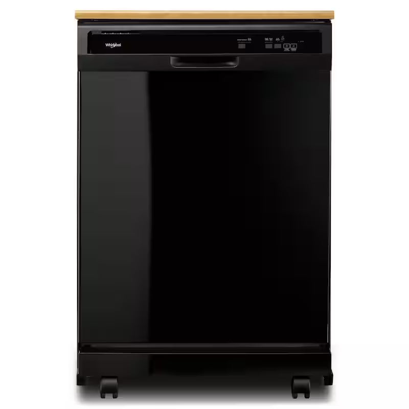 Black Front Control Heavy-Duty Portable Dishwasher with 12-Place Settings R28507