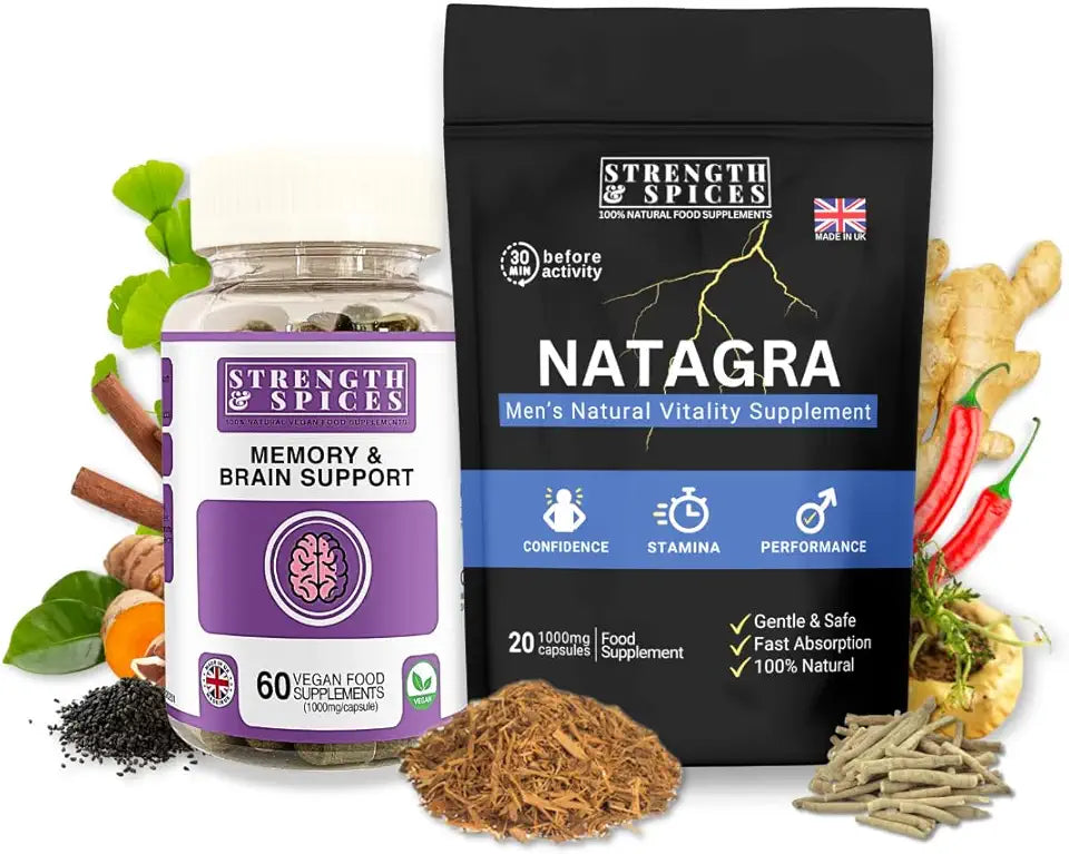 Vegan Ginseng Maca Ginkgo L-Arginine Supplement 2-Pack I5893