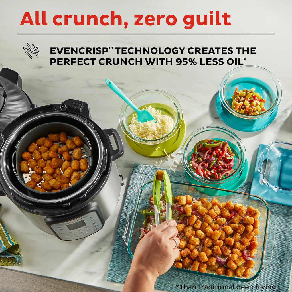 11-in-1 Air Fryer and Electric Pressure Cooker Combo, 8 Quart D4274