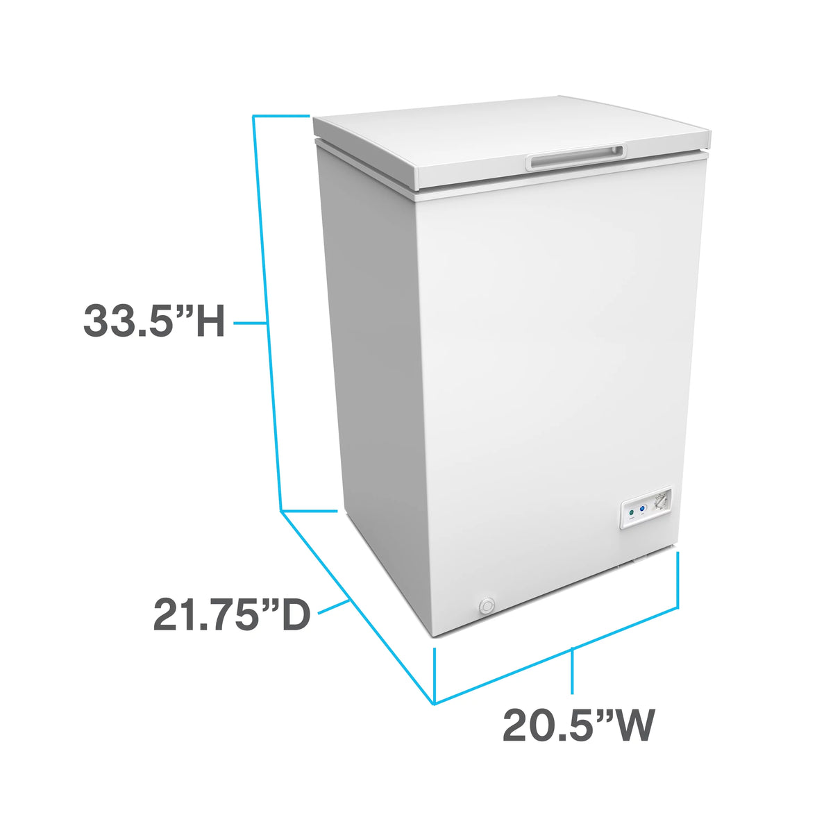 Garage Ready Chest Freezer, 3.5 Cu. ft. Capacity, in White H162848