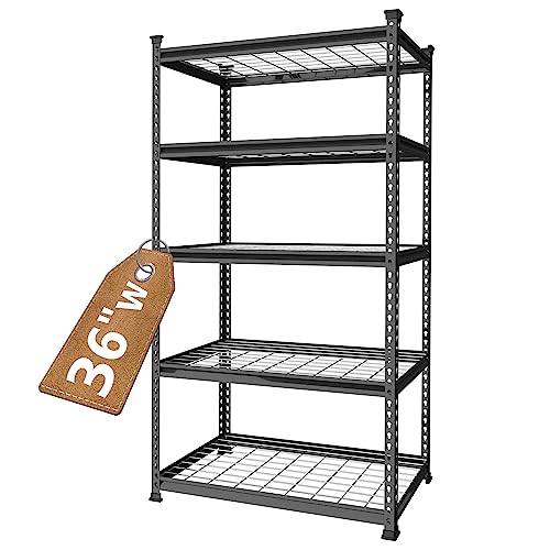 68" W x 24" D x 65" H 7200 LBS Heavy Duty Metal Shelving R755601