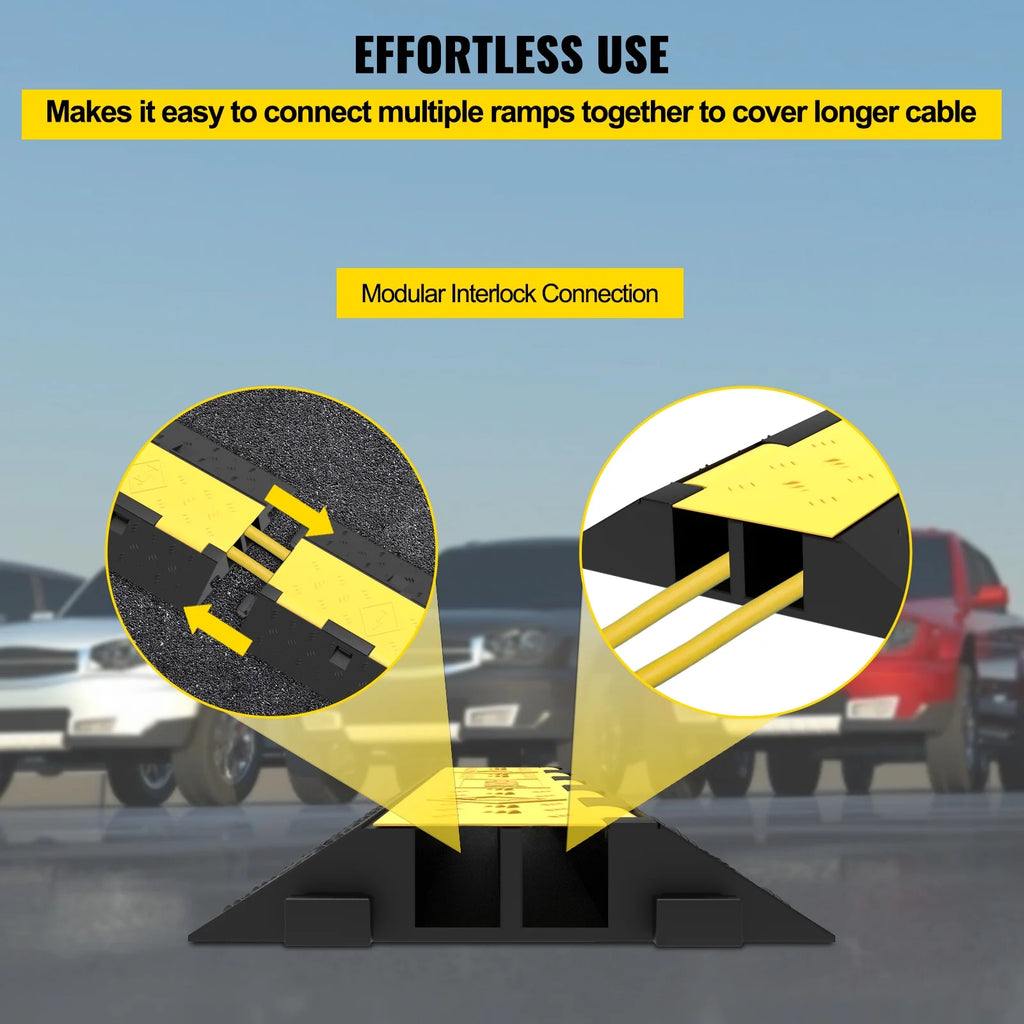 2 Channel 2 Pack Rubber Cable Protector Ramp Y575337