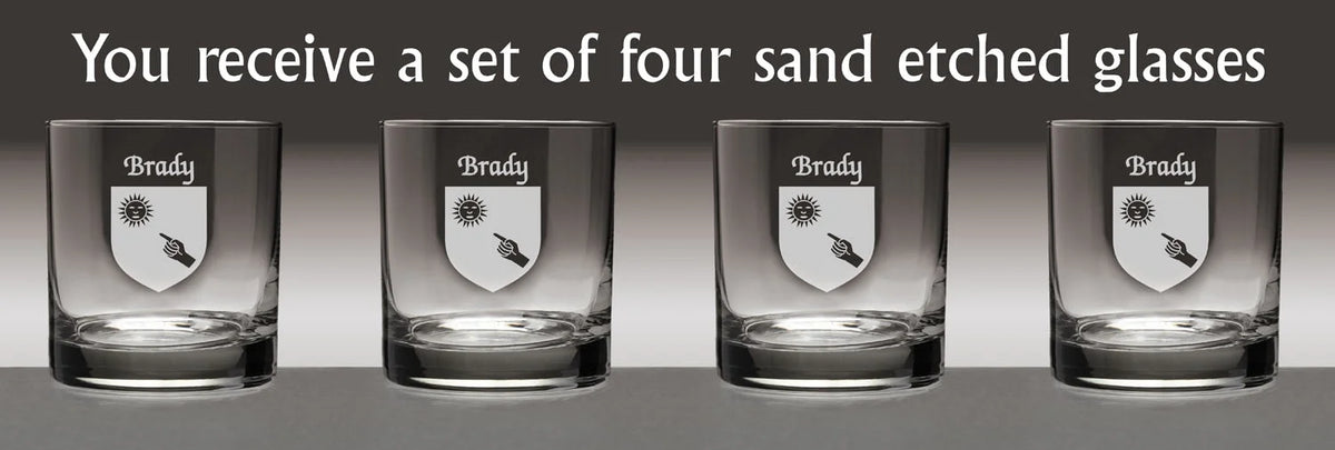 Irish Coat of Arms Tumbler Glasses Set of 4 U9226