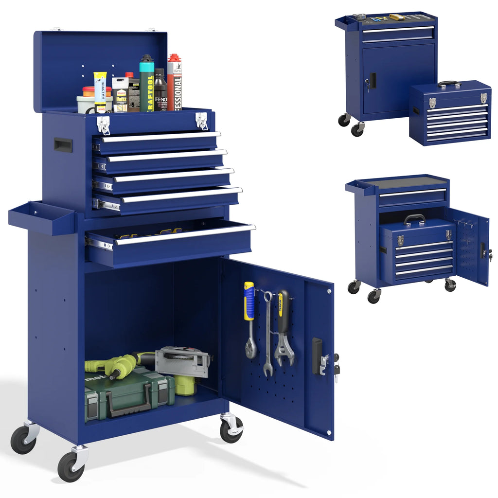 5 Drawer Mechanic Tool Chest with Wheels Rolling Tool Box Cabinet G22672