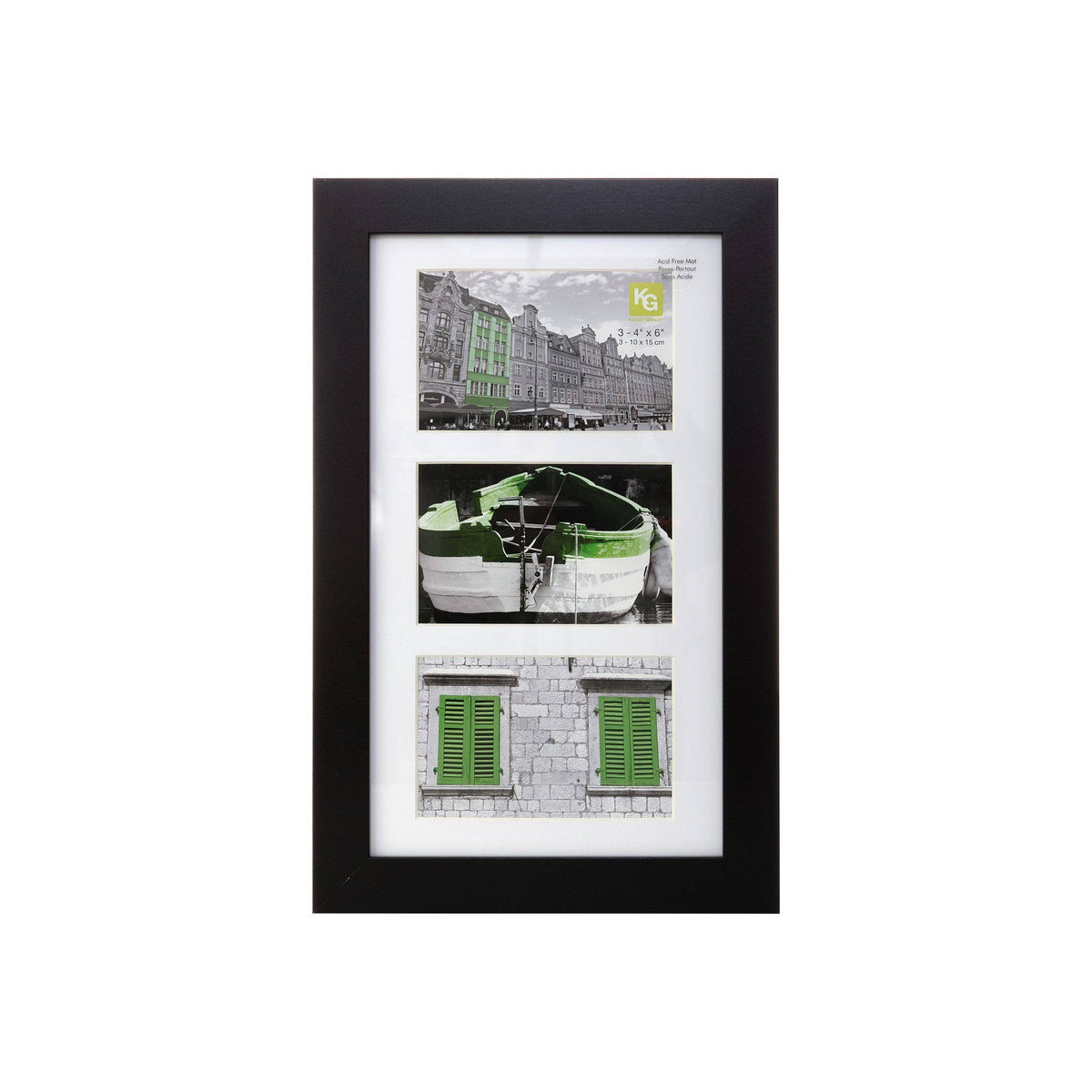 Black 3-Opening Collage Frame L290