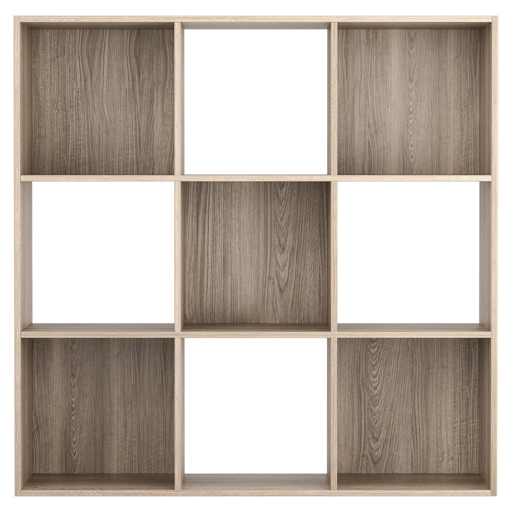 9 Cube 3 Tier MDF Bookshelf Brown X253