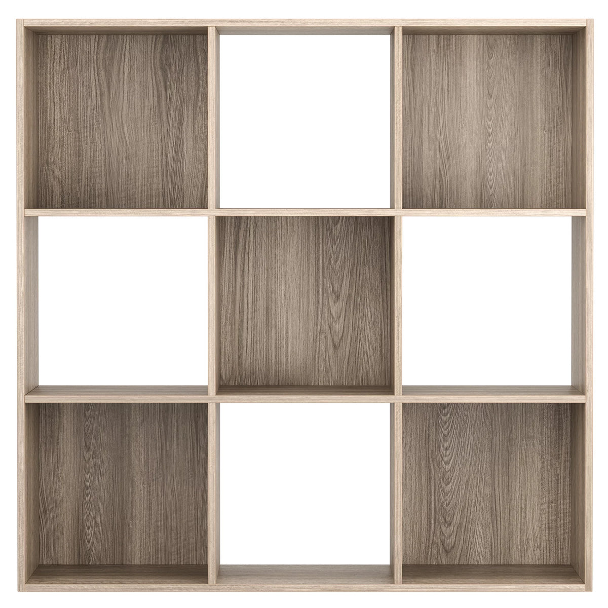 9 Cube 3 Tier MDF Bookshelf Brown X253