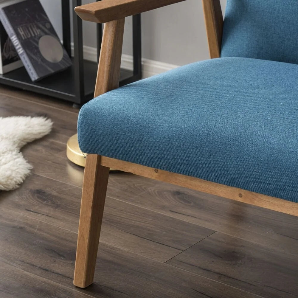 Beige Solid Wood Accent Chair K94638