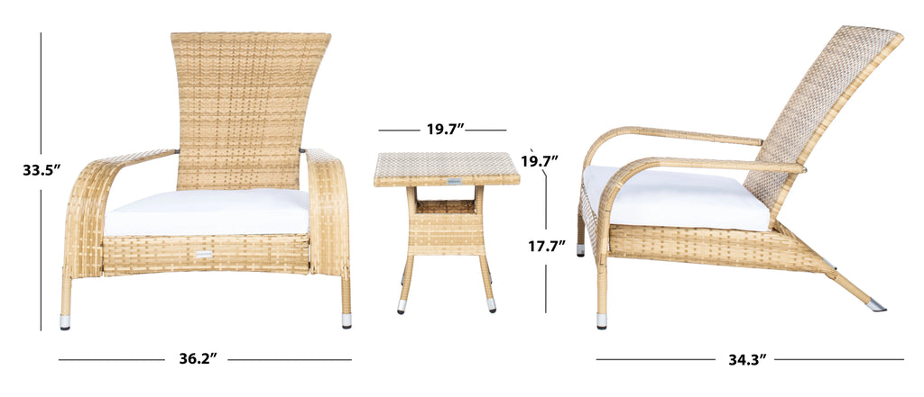 3 Piece Outdoor Patio Lounge Set F76376