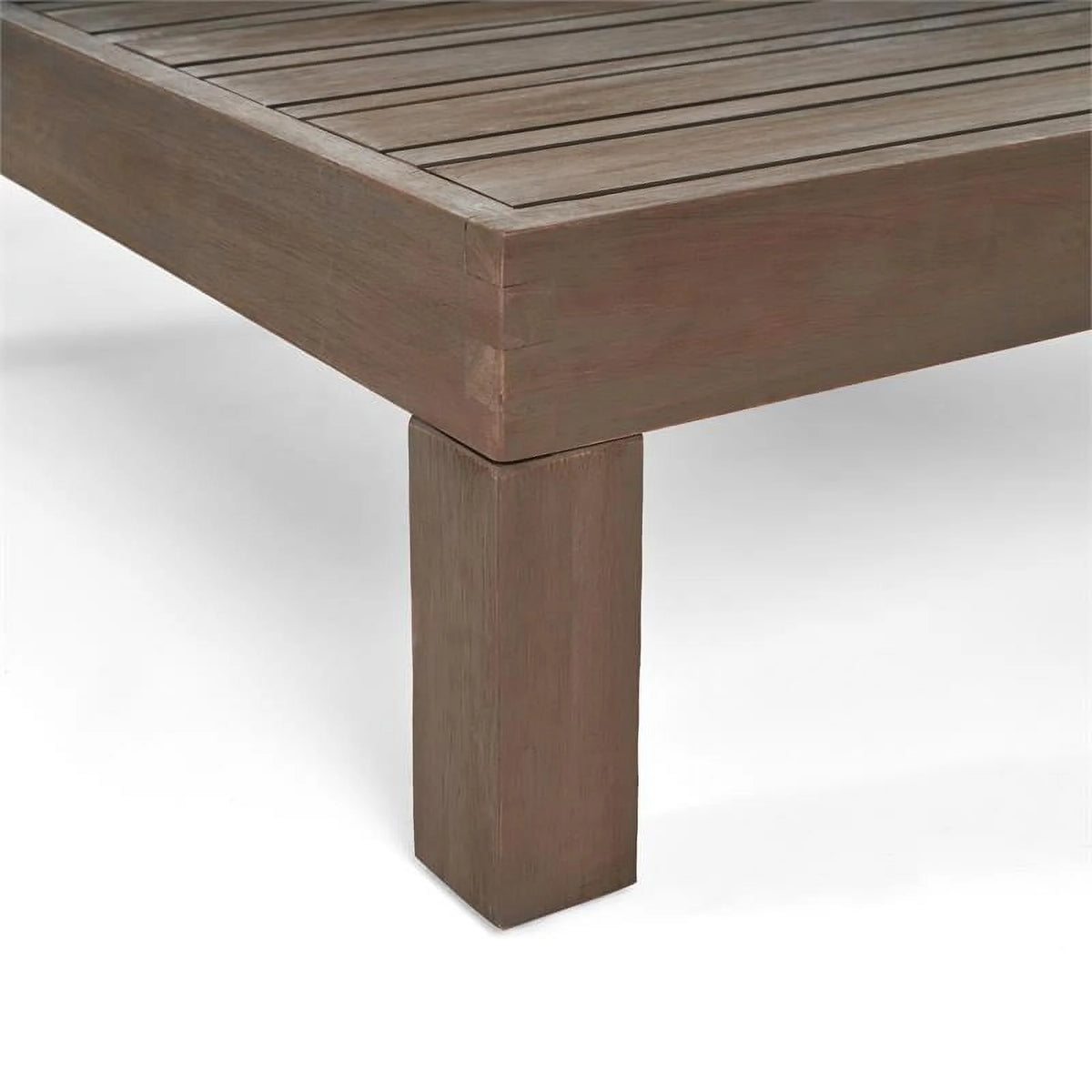 Teak & Red 4 Seater Outdoor Loveseat Chat Set W43867