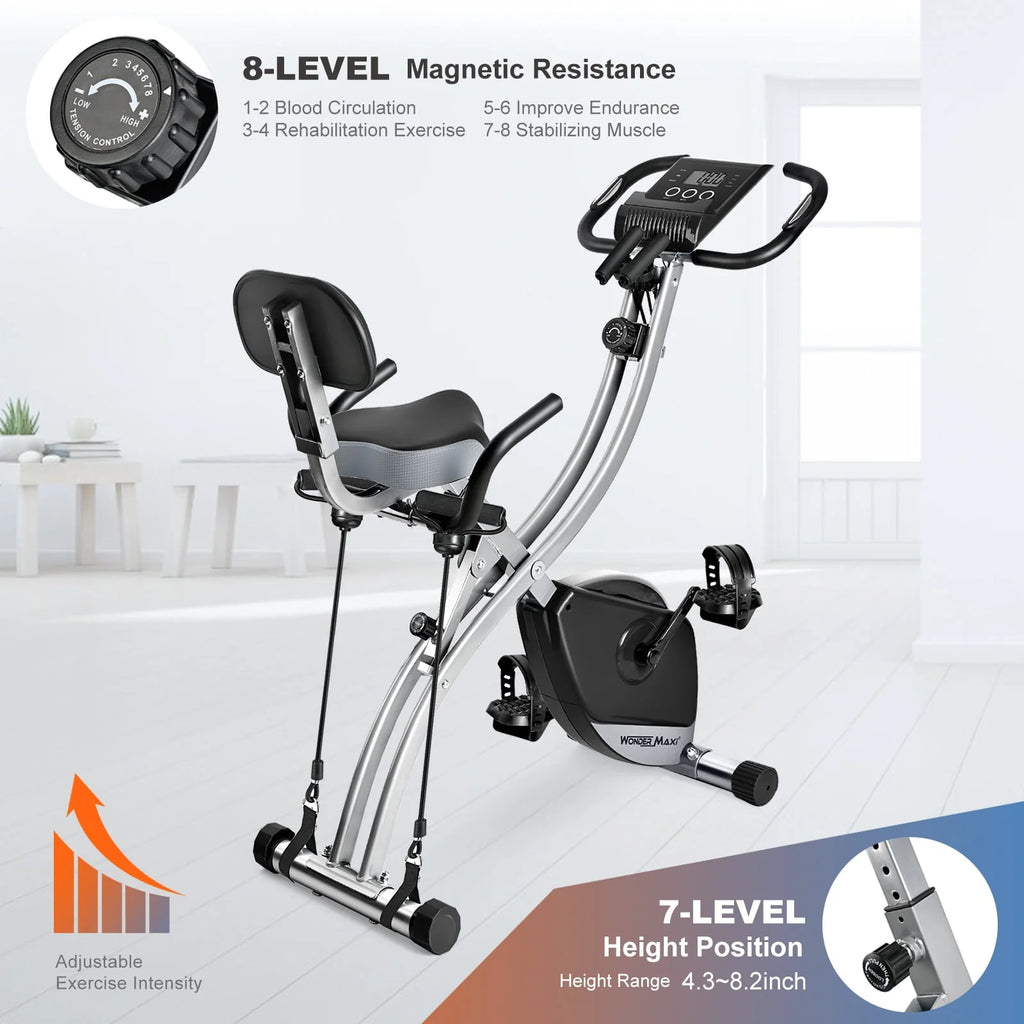 Folding Magnetic Exercise Bike T611