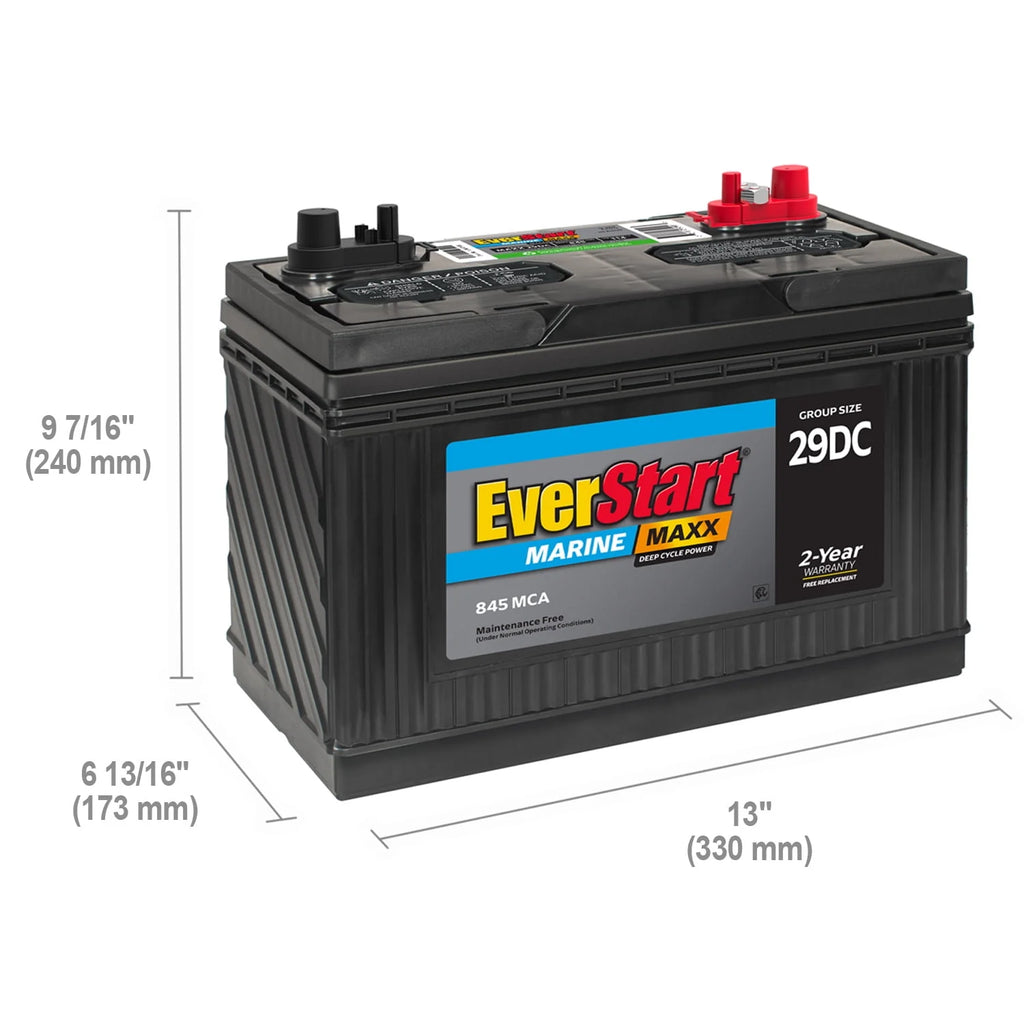 Marine Battery Group Size 29DC 12 Volt 845 CCA I1656