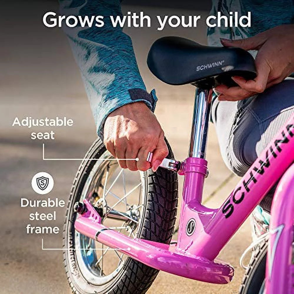 Pink 12-Inch Balance Bike X305346