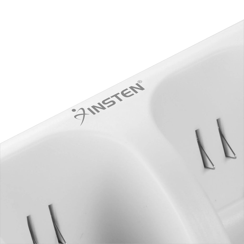 White Wii U Quad Remote Controller Charger Dock Station with 4x Rechargeable Battery Pack X57834