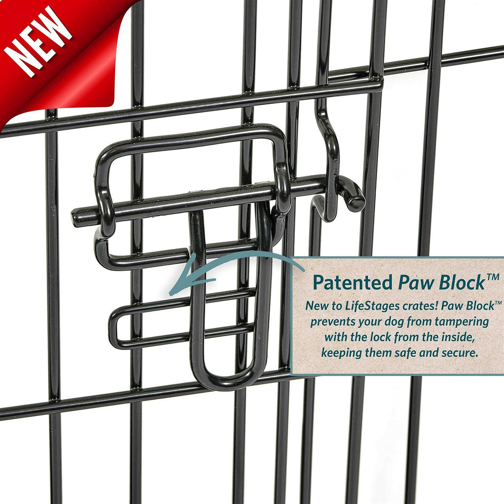 Black Single Door Dog Crate J75276
