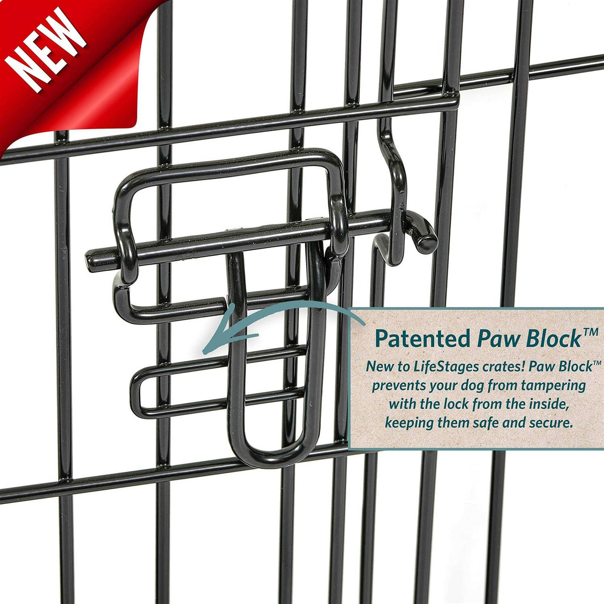 Black Single Door Dog Crate J75276