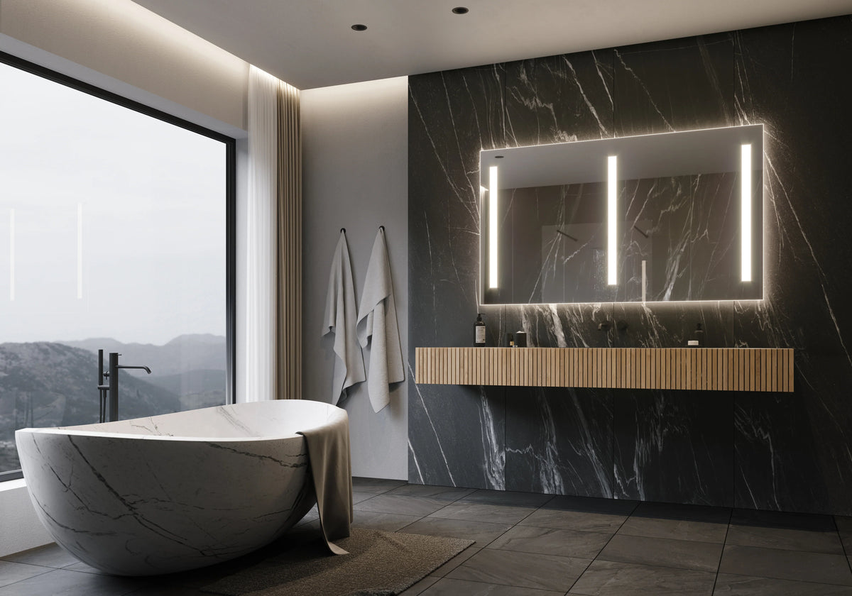 60 x 35 Rectangle Illuminated Mirror 6000K D5280