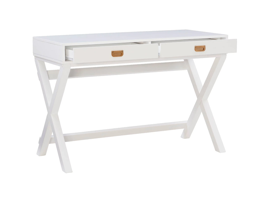 2-Drawer White Writing Desk P784210