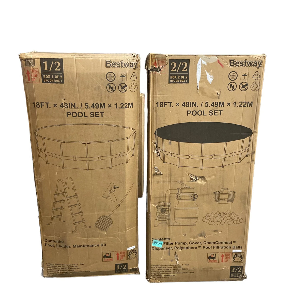 18' x 48" Above Ground Pool with Sand Filter Pump X497