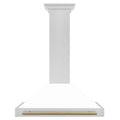 36 Range Hood in Stainless Steel with White Matte Shell Z15895