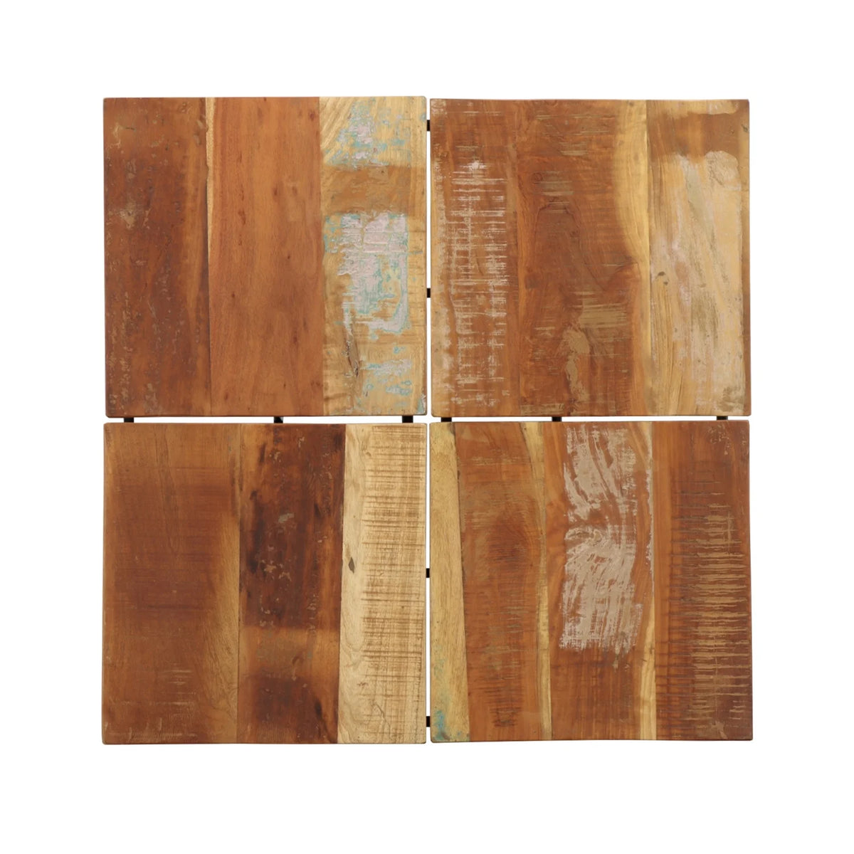 Reclaimed Wood & Iron Square Cocktail Table S55078