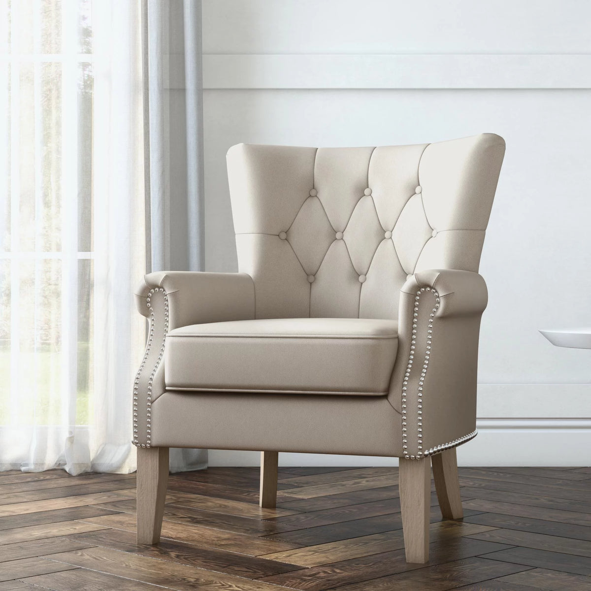 Beige Accent Chair V145041